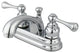 Kingston Brass 4" Centerset Bathroom Faucet, Polished Chrome