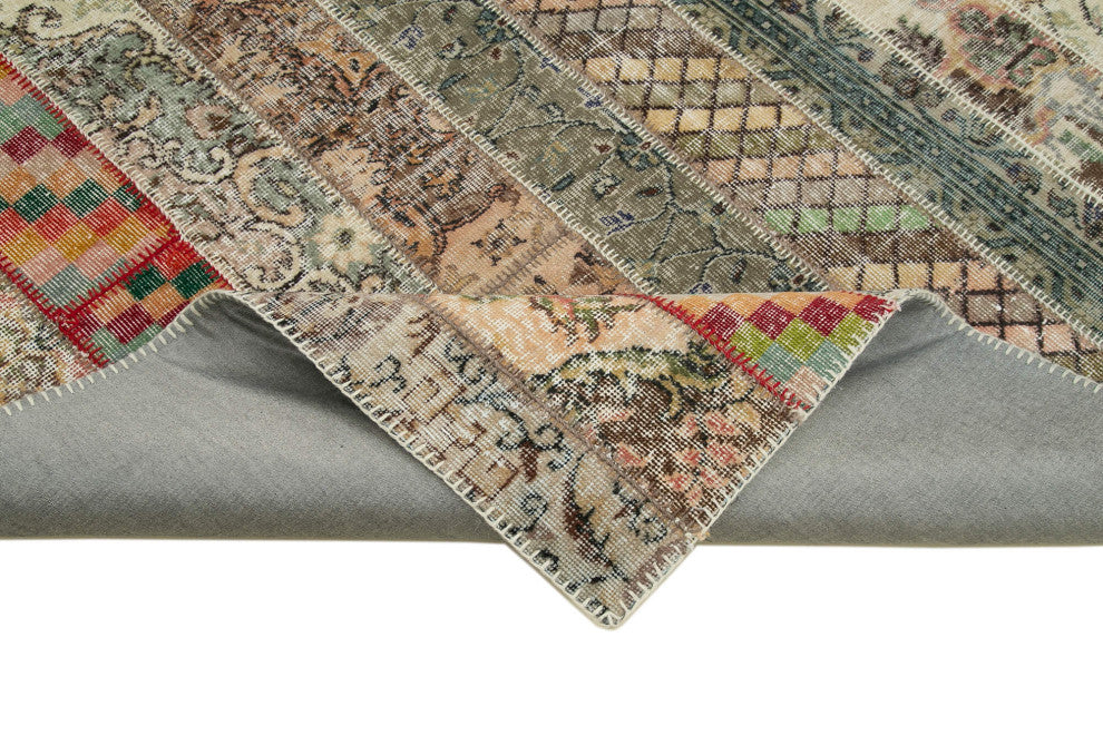 Rug N Carpet - Handmade Anatolian 6' 7" x 10' 0" Antique Patchwork Area Rug