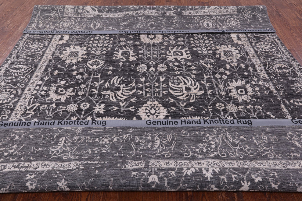 Wool and Silk Persian Handmade Rug 8' 1" X 10' 3" Q9116