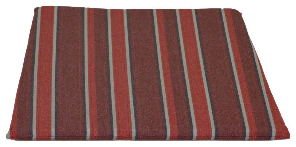 Rocker Seat Cushion, Red Stripe