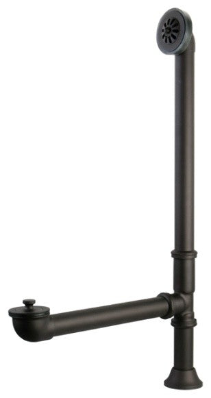 Vintage-Style Oil Rubbed Bronze Clawfoot Tub Waste and Overflow Drain- 20 Gauge