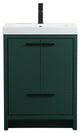 Walker 24" Single Bathroom Vanity, Green