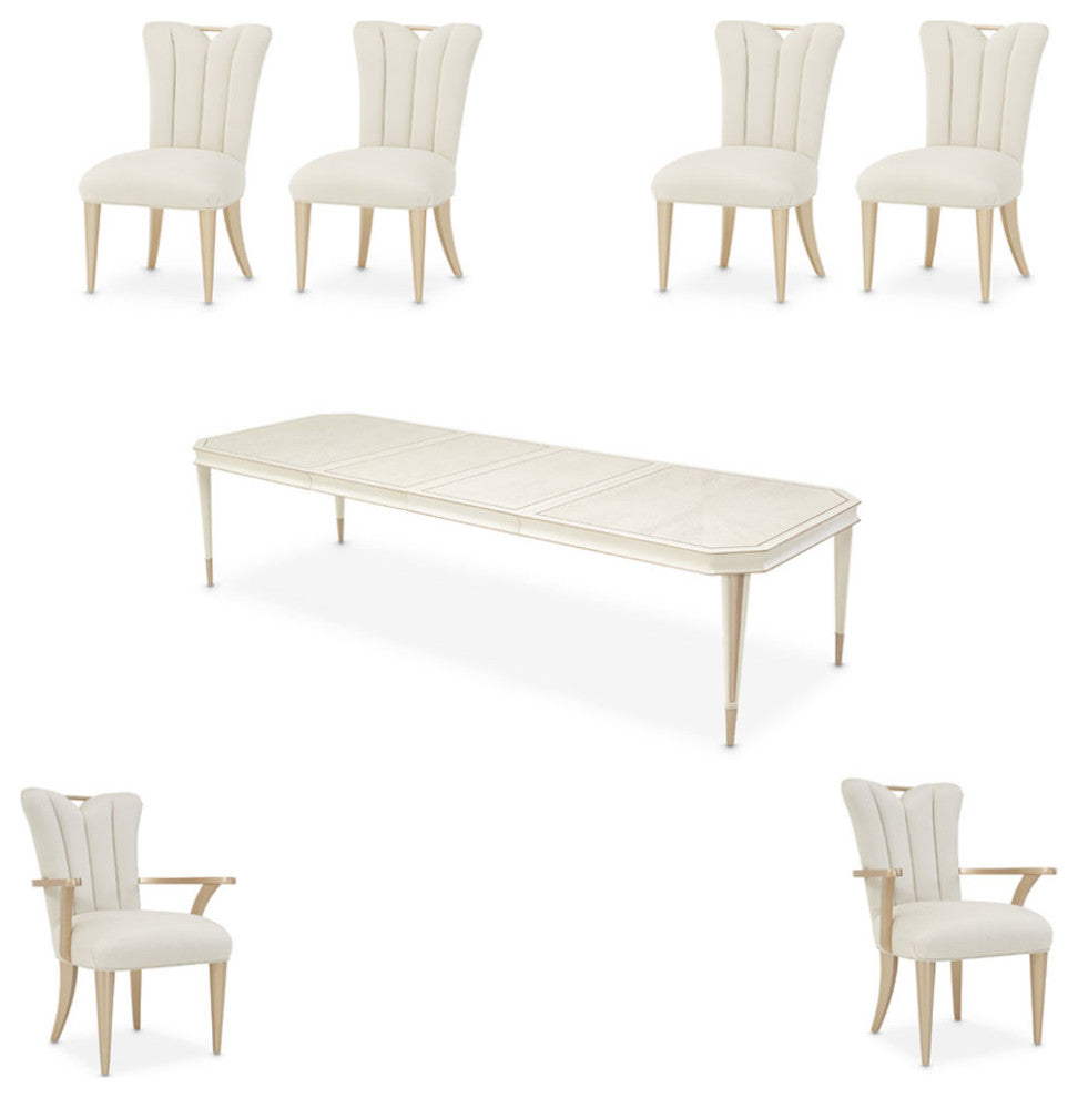 AICO Furniture La Rachelle 7 Piece Dining Room Set