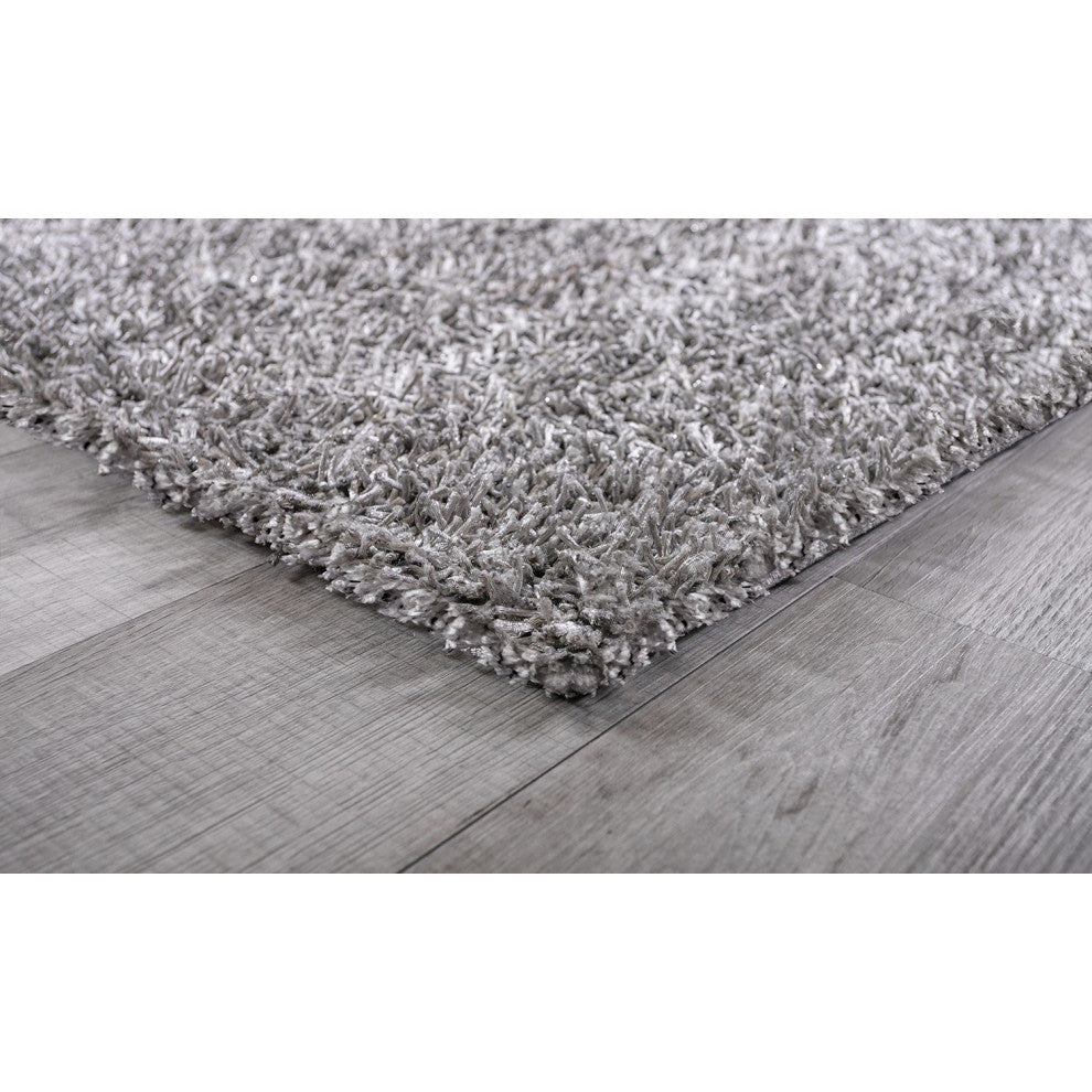 2" x 8" Dark Gray Contemporary Runner Rug