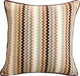 Throw Pillow Covers 12" x 12" Cushion Cover Brown Silk Chevron - Chevron Cake