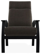 Belle Isle Cushion Outdoor Adjustable Back Chair, Rain Cast/Black