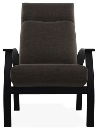 Belle Isle Cushion Outdoor Adjustable Back Chair, Rain Cast/Black