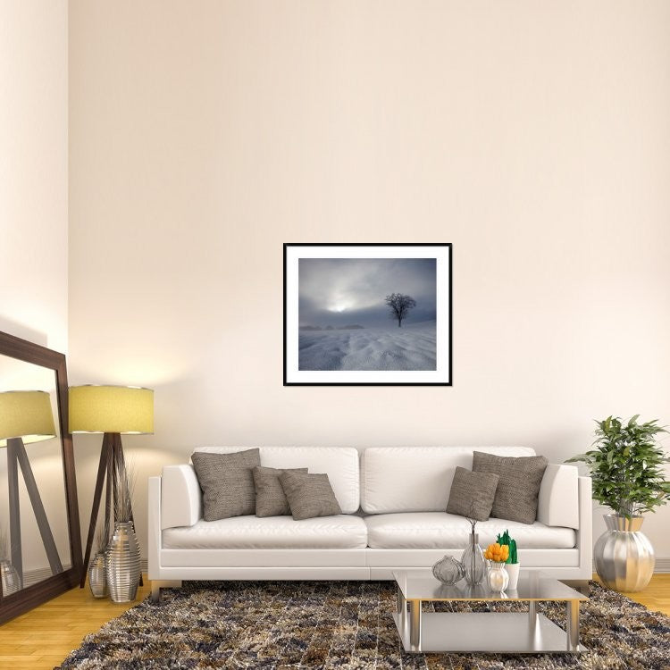 "Winter Impression" Framed Digital Print by Franz Schumacher, 44x37"