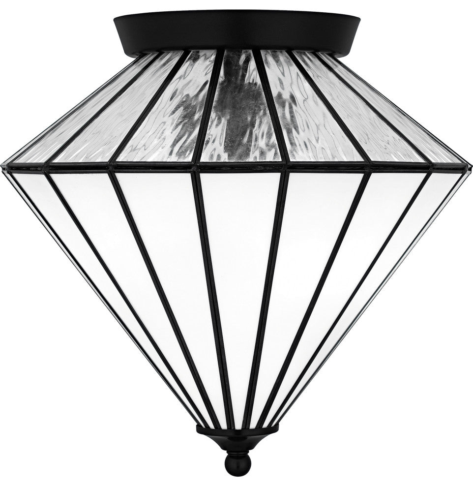 Quoizel TF6812 Liam 3 Light 15"W Flush Mount Ceiling Fixture - Matte Black