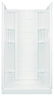 Alcove Shower Kits, White/Biscuit, 34"x36"x75.75"