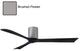 Matthews Fan, Irene-3H Ceiling Fan, Brushed Pewter, 60-Inch, Matte Black Blades