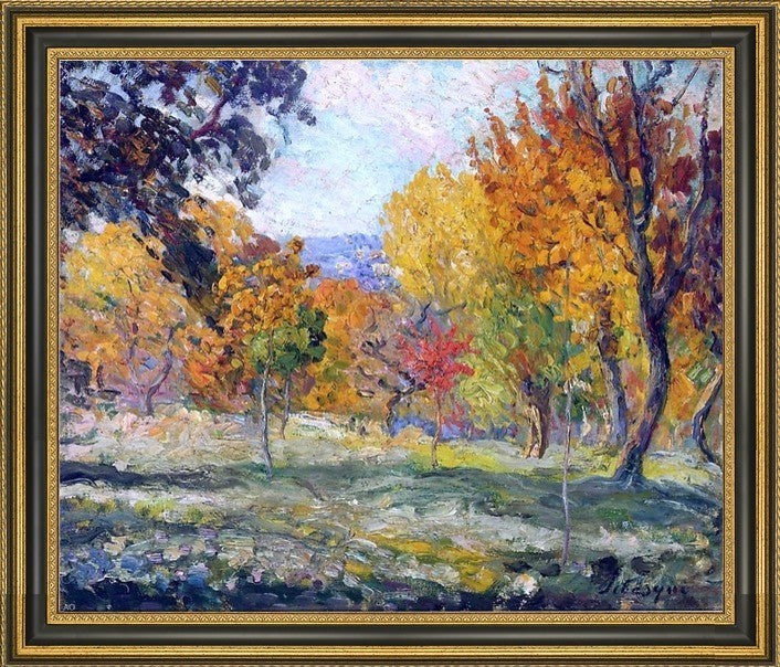 Henri Lebasque Landscape With Trees Framed Premium Canvas Print, 20"x25"