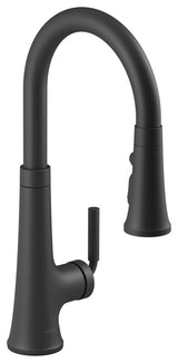 Kohler K-23764 Tone 1.5 GPM 1 Hole Pull Down Kitchen Faucet - Matte Black