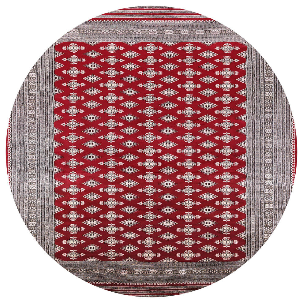 Ahgly Company Indoor Round Mid-Century Modern Area Rugs, 5' Round