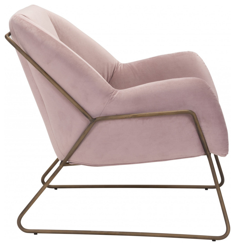 Light Pink and Gold Chair