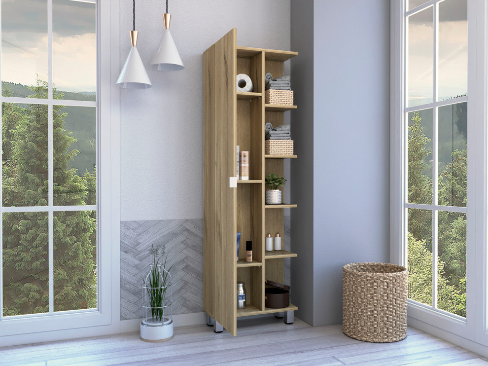 Los Angeles Corner Cabinet, Light Oak