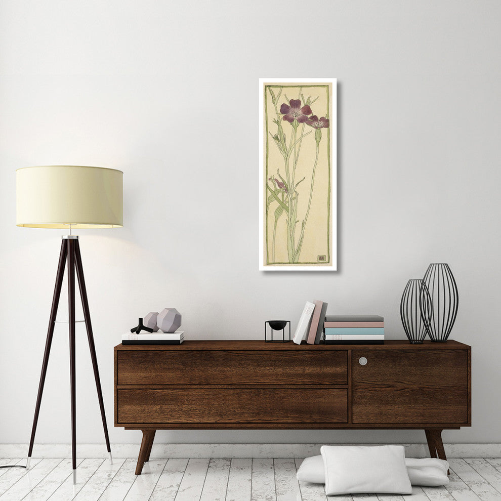 "Corn Cockle" Digital Paper Print by Hannah Borger Overbeck, 19"x46"