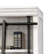 Avondale Barn Door Bookcase White Wood