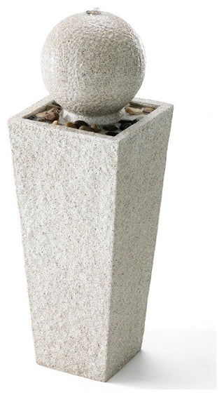Faux Terrazzo Polyresin Outdoor Fountain