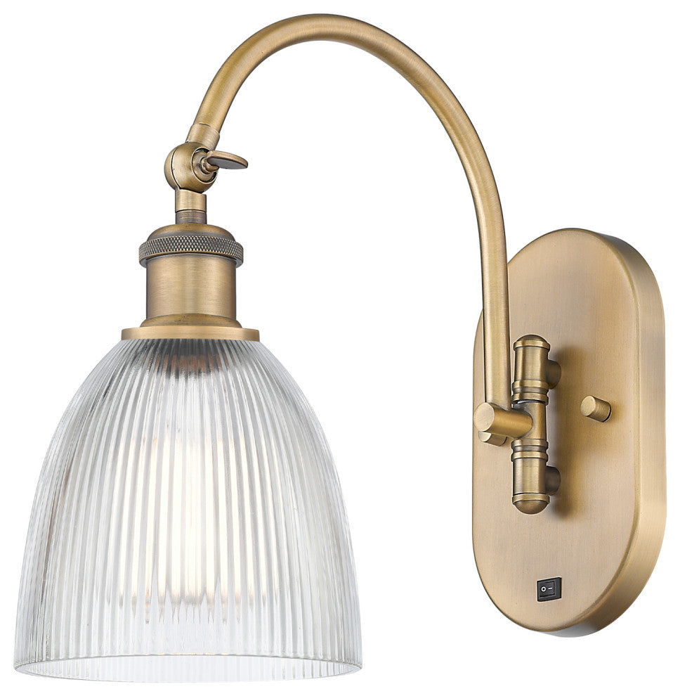 Innovations 518-1W-BB-G382-LED 1-Light Sconce, Brushed Brass