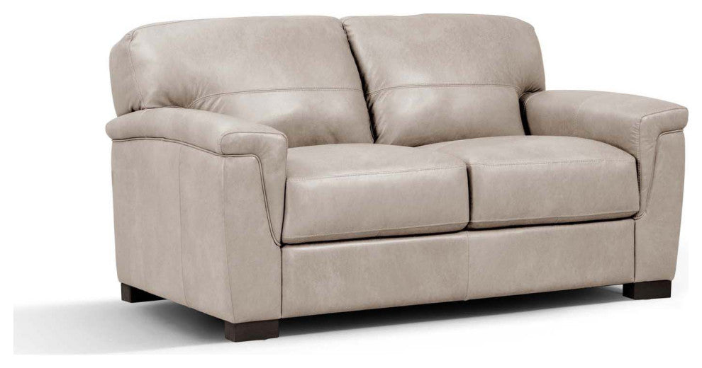 Leather Upholstery Loveseat, Beige