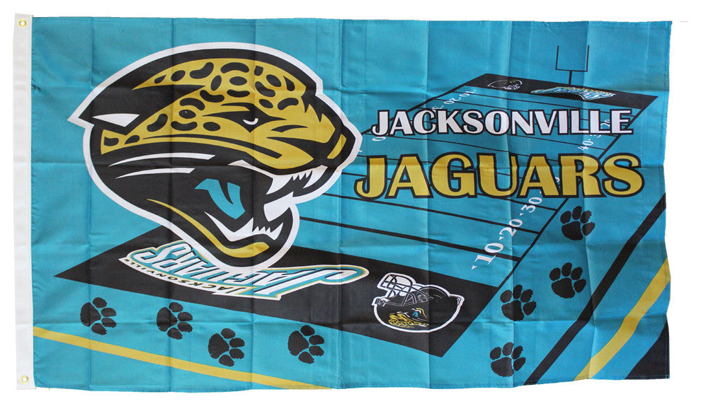 Jacksonville Jaguars - 3' x 5' NFL Polyester Flag (Field Design)