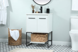 Sue 24" Single Bathroom Vanity, White
