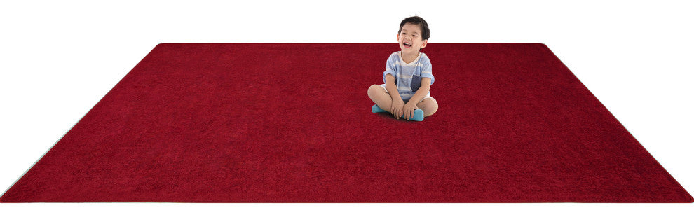 Kid Essentials Rug, Endurance, Burgundy, 6'x6'