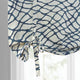 Ellis Printed Cotton Tie-Up Window Shade Single Panel, Ellis Blue, 46w X 63l