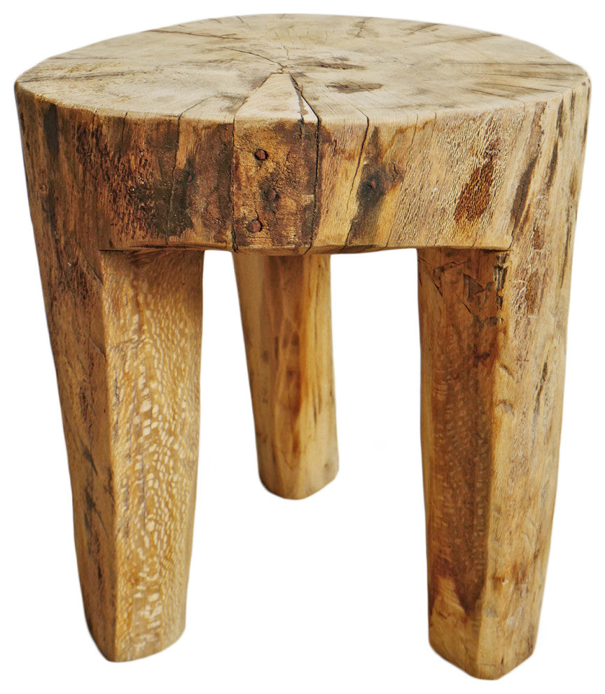 Rustic Naga Three Leg Wood Table 8