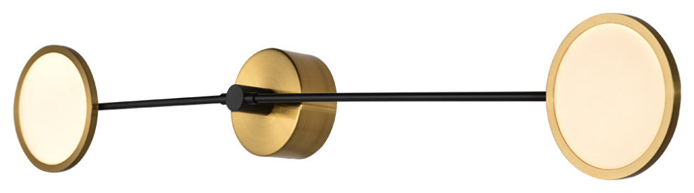 Torino 39" ETL Certified Integrated LED Wall Sconce, Antique Brass