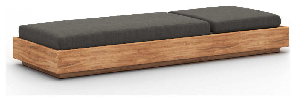 Kinta Outdoor Chaise Lounge-Charcoal