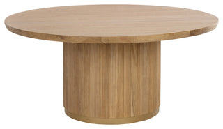 Kalla Dining Table, Round, Rustic Oak, 68"