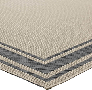 Rim Solid Border Borderline 8'x10' Indoor and Outdoor Area Rug
