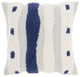 Mina Victory CN980 Throw Pillow, Blue Ink, 18" x 18"
