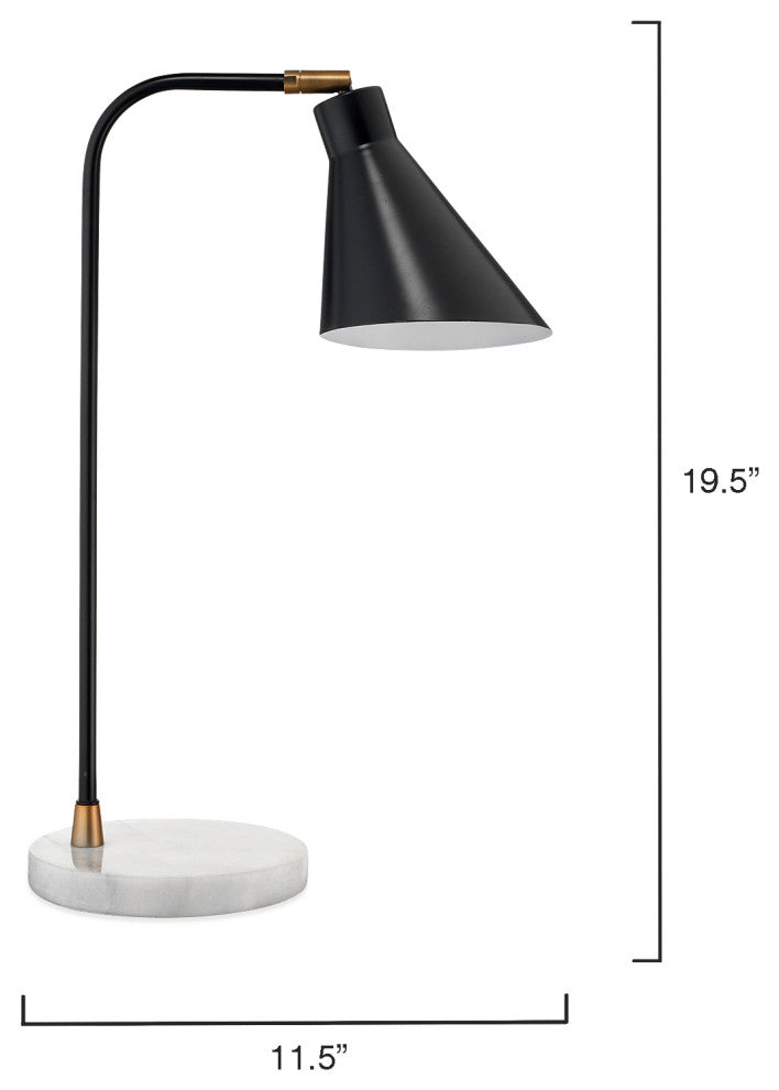 Chronicle Task Lamp, Black Metal