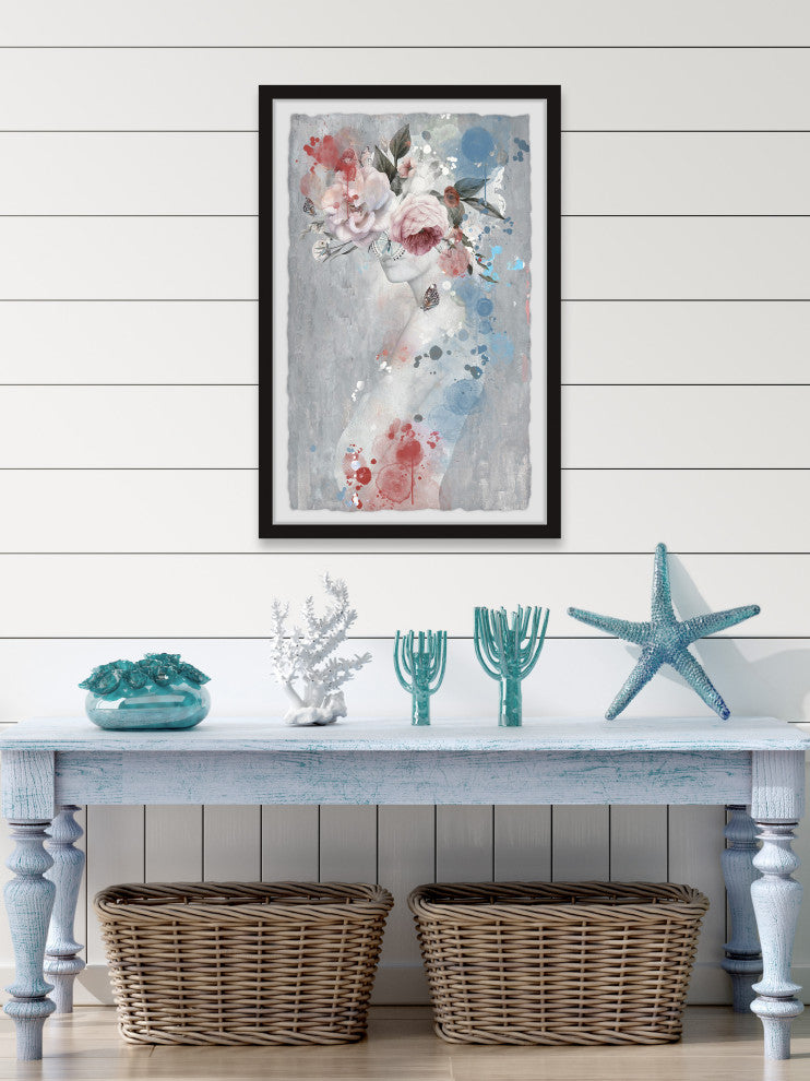"Darling Be Daring" Framed Painting Print, 20x30
