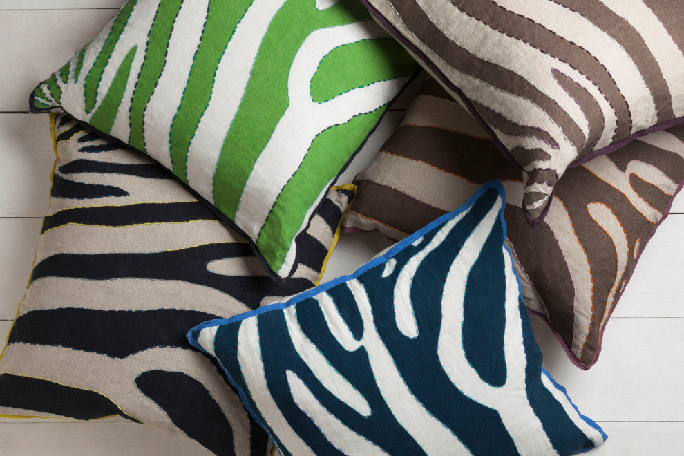 Surya Zebra LD-039 18" x 18" Pillow Kit