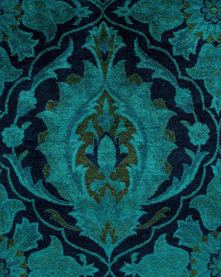 Overdyed, One-of-a-Kind Hand-Knotted Area Rug Blue, 6'2"x8'4"