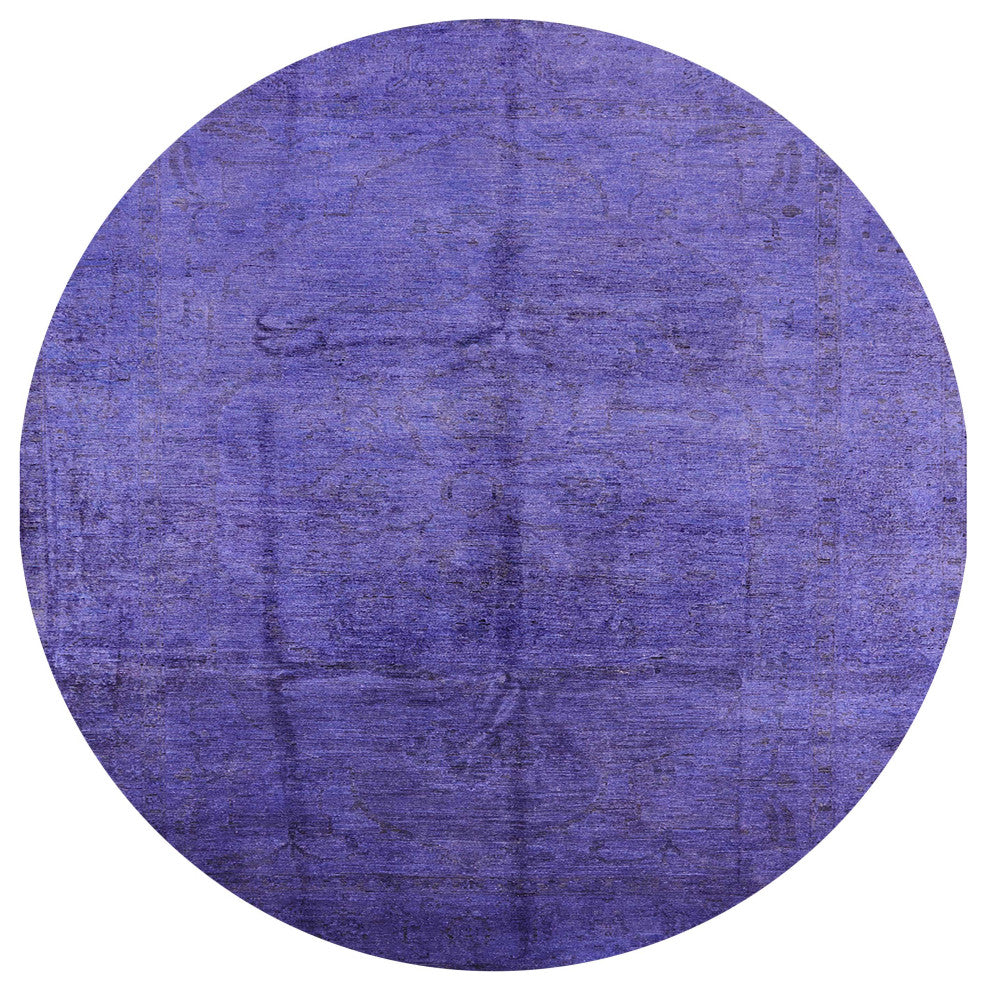 Ahgly Company Indoor Round Mid-Century Modern Area Rugs, 4' Round