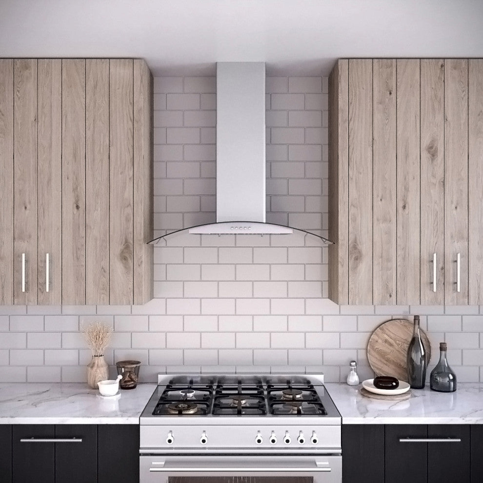 Streamline 36" Gasperi Convertible Wall Mount Range Hood, Stainless Steel