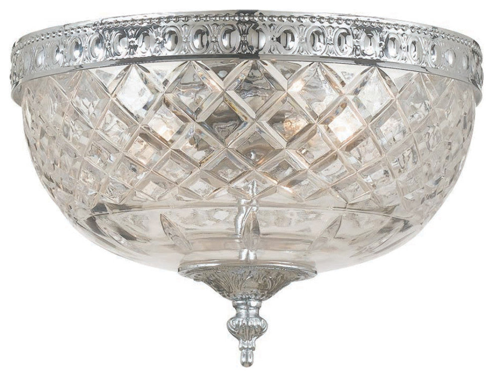 Crystorama Richmond 24% Lead Crystal Flush Mount