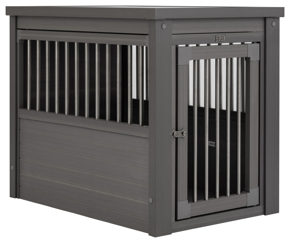 ECOFLEXÂ® Dog Crate End Table - Grey, Gray, Medium