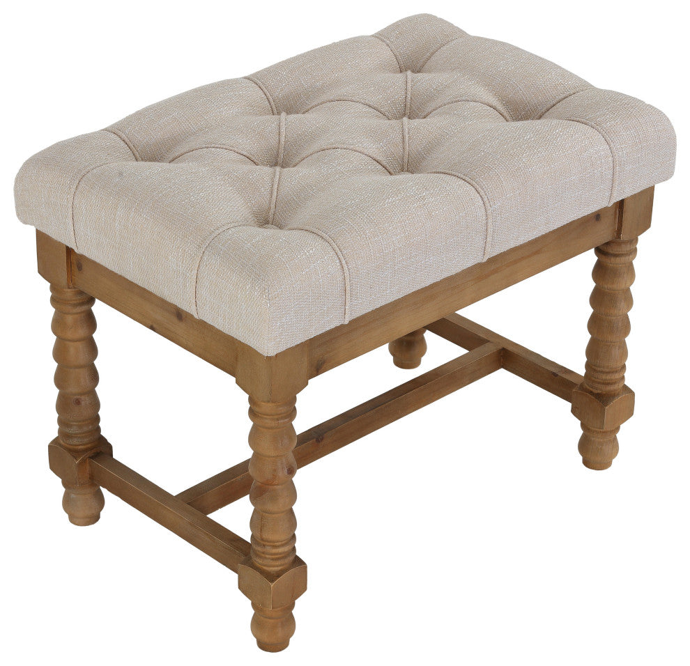 Cortesi Home Tacoma Wooden Ottoman