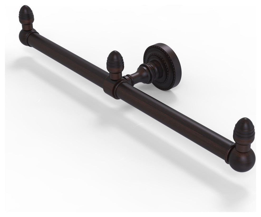 Dottingham 2 Arm Guest Towel Holder, Venetian Bronze