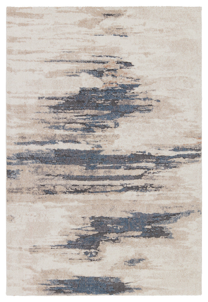 Jaipur Living Yushan Abstract White/ Blue Area Rug 8'X10'