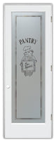 Pantry Door - Piggy Chef - Primed - 24" x 84" - Knob on Left - Pull Open