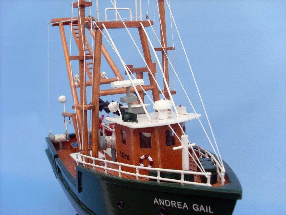 Wooden Andrea Gail, The Perfect Storm Model Boat, 16"