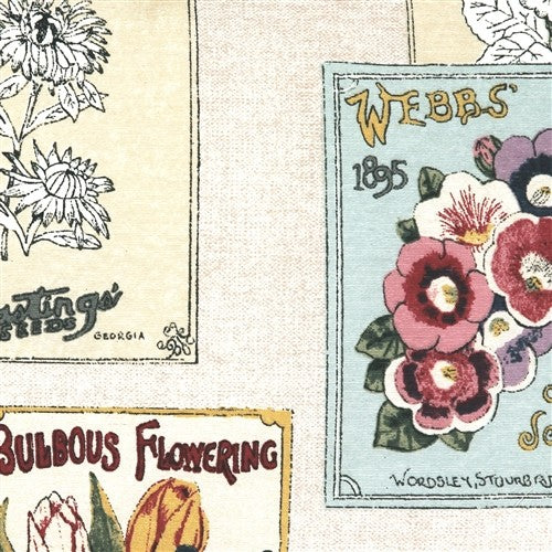 Pillow Decor - Vintage Seed Packet 16 x 24 Throw Pillow