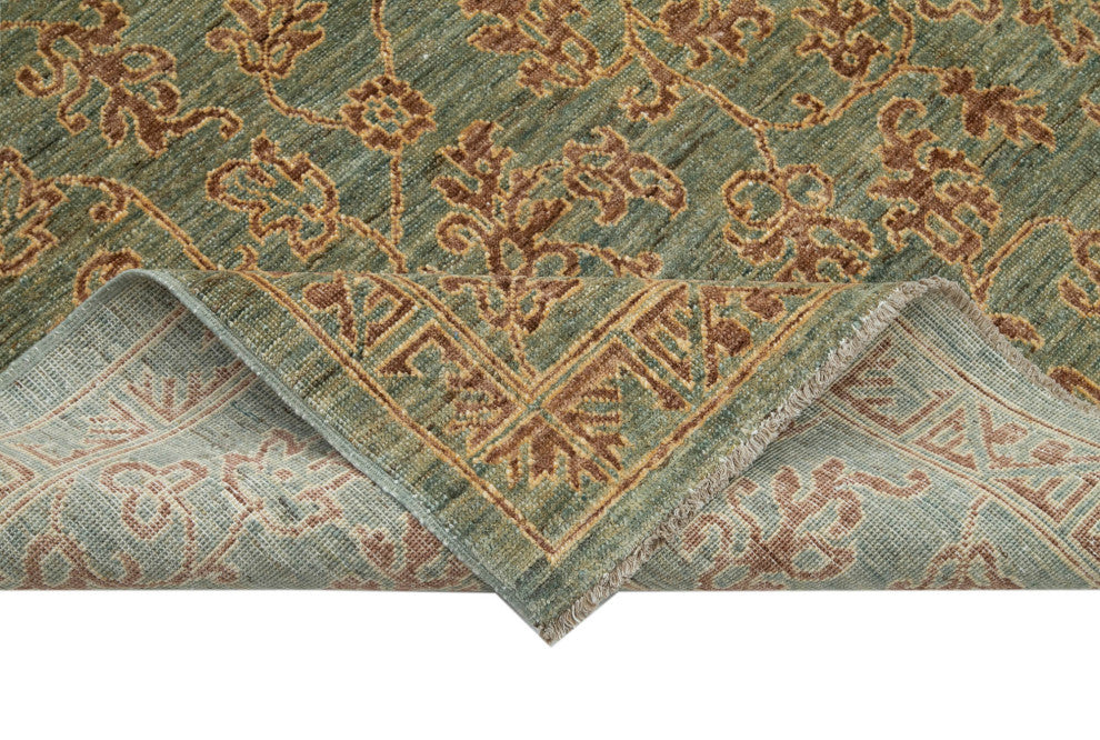 Rug N Carpet - Handwoven Oriental 6' 0" x 8' 8" Decorative Oushak Area Rug